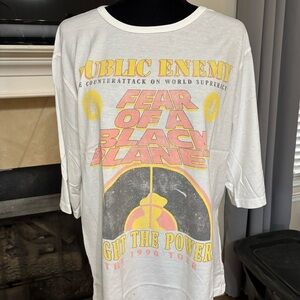NEW RECYCLED KARMA PUBLIC ENEMY 1990 TOUR TEE large (020)